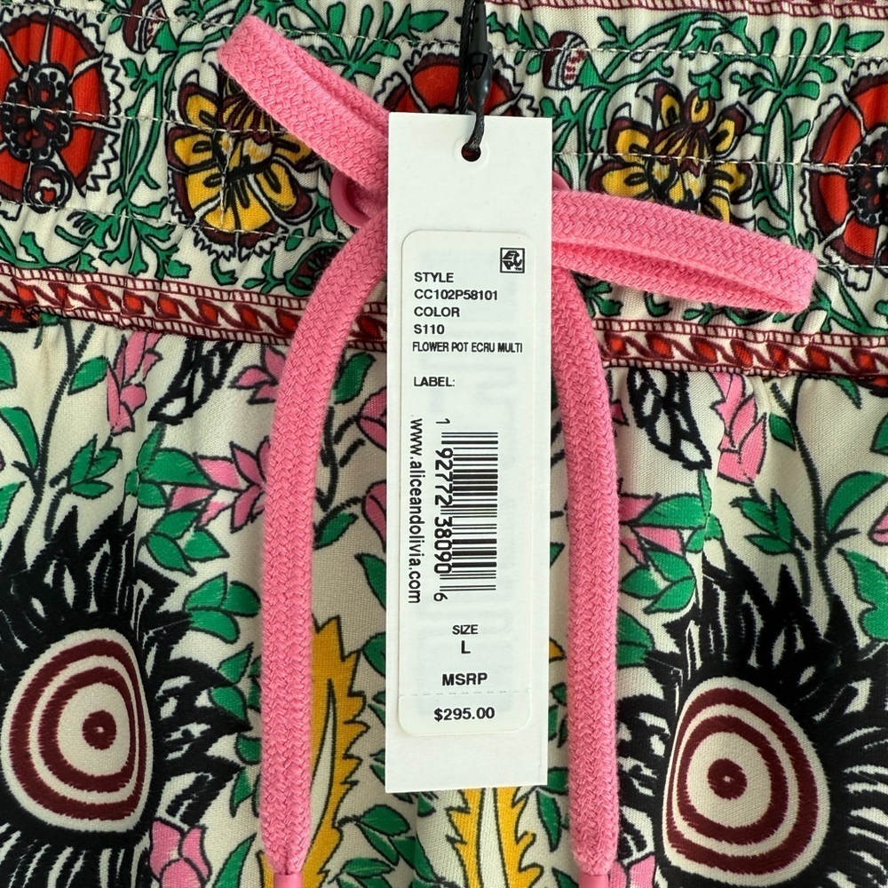 ALICE + OLIVIA NYC Slim-Fit Floral Joggers - Picture 10 of 14